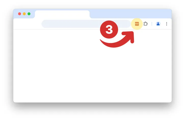 Open the extension from the browser toolbar